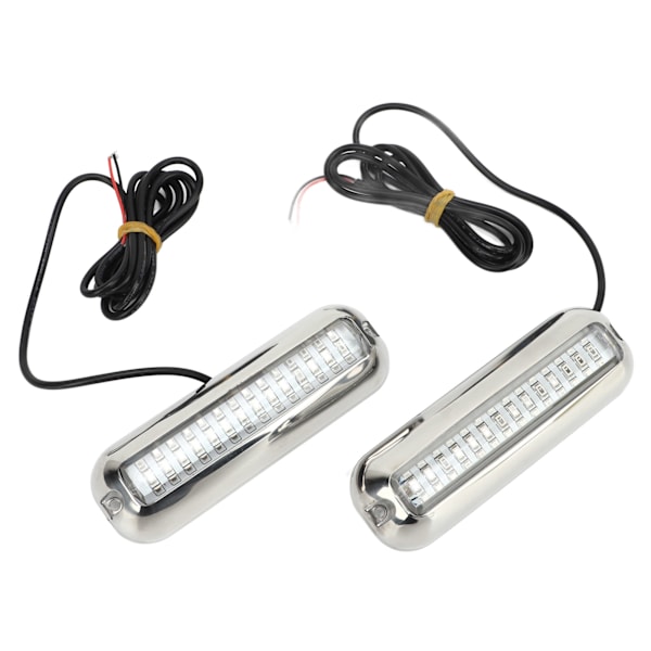 2 stk. 42LED Bådhæklys 10‑36V IP68 Vandtæt 1500LM Super Bright Marine Hæklys Blåt Lys