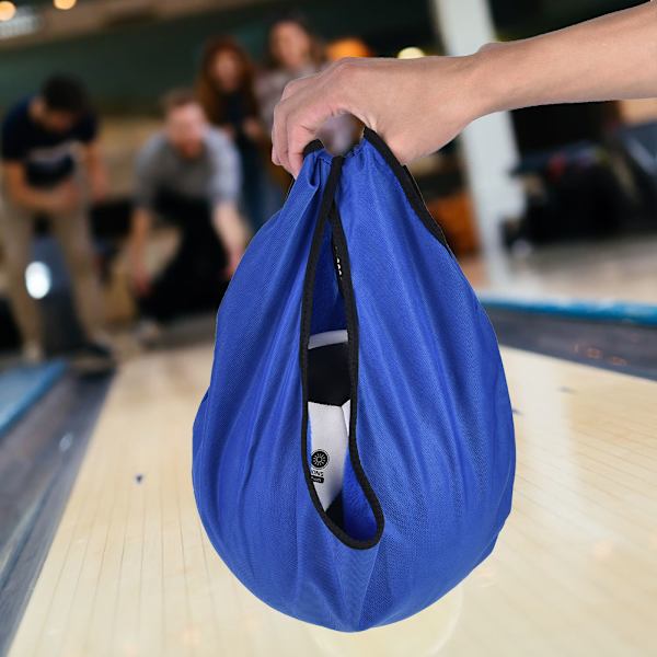 Bærbar Let Bowlingkuglepose Rengøringskuglepose Bærer til Træningsudstyr Blå