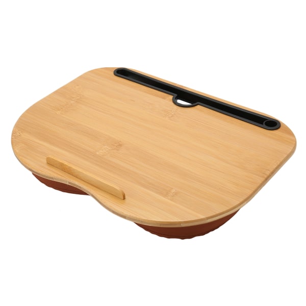 TIMH Laptop Desk Bamboo Wood sopii jopa 15,6 tuuman kannettavaan kannettavaan pöytäpöytään tyynytyynyllä piirustuksen kirjoittamiseen