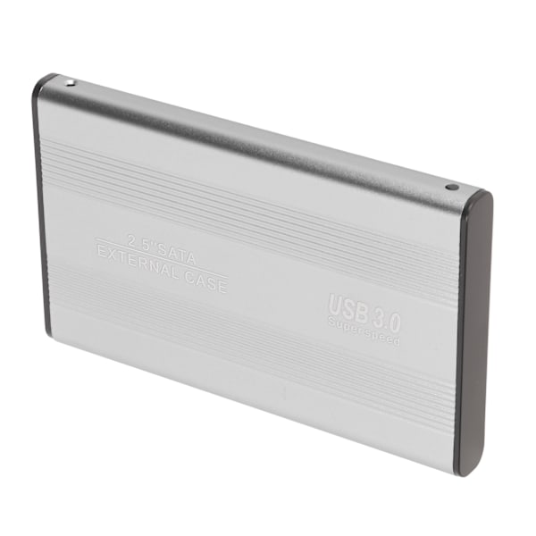 USB3.0 HDD-kabinett 2,5 tommer 5 Gbps Ultra tynn lett HDD-kabinett-adapter for bærbare datamaskiner for WIN 7 for WIN 10 Sølv