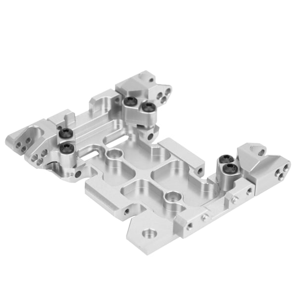 Alumiiniseoskeskiöluistintavaihteiden asennuslevy Axial SCX10 III AXI03007 Hopea
