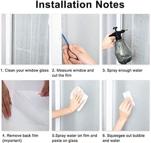 【BEMS】Electrostatic Window Film Anti-UV Anti-Peep Plaid Pattern
