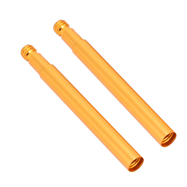2 stk. 60 mm Cykel Presta Ventil Forlænger Indre Dæk Ventiler Forlængelse (Guld)