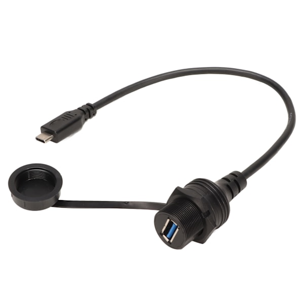 Type C - USB3.0 OTG -kaapeli, vedenkestävä vahva PVC, 5 Gbps siirtonopeus, upotettava paneeliin