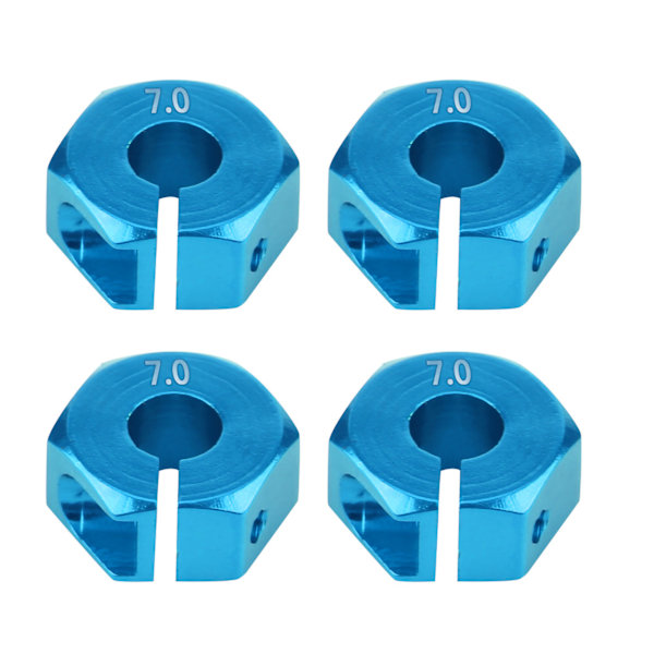 12mm Universal Hjul Hex Hub Adapter til HSP Sakura 1/10 Scale RC Bil (7mm, Blå)