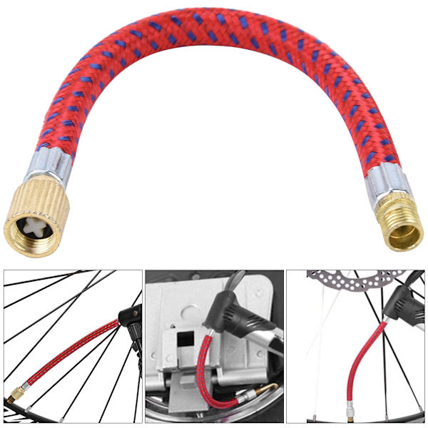 2 st Cykelpumpförlängningsslang för utomhuscykling (koppar)