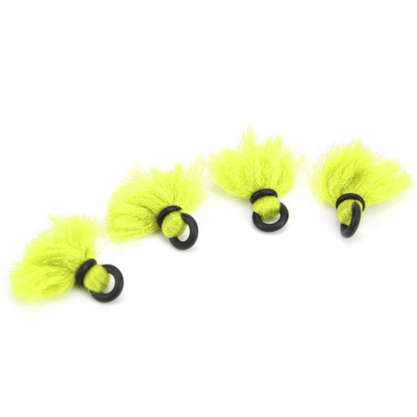 4 stk. Fiskefluestøvsnor Strike Indicators Drift Hook Positionering Flydere Bobbers Fluorescerende Gul