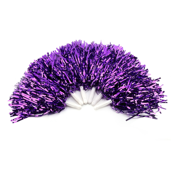 Kannustajien Pomponit - Kevyet Urheilutapahtuman Tanssivarusteet (Violetti)