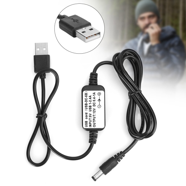 USB-strømforsyning Rejseopladerkabel Walkie Talkie Line til WOUXUN til TYT til QUANSHENG++
