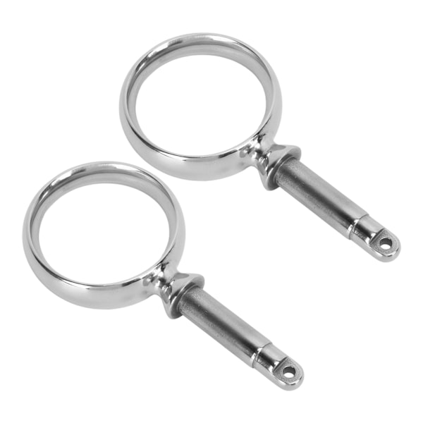 1 par båd i rustfrit stål Oarlock 2 tommer ID spejlfinish Rowlock padlefæster til padler i standardstørrelse