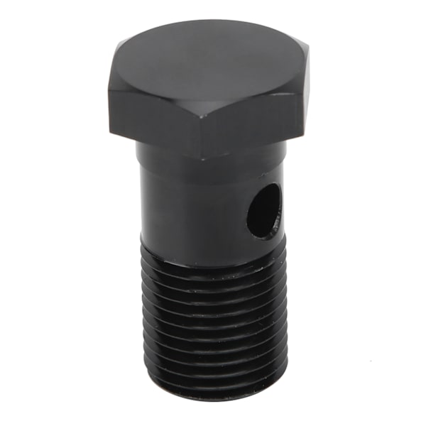 Aluminium Enkelt Banjo Bolt M16 x 1,5 mm Gevind 1,3 tommer Længde Sort Biltilbehør