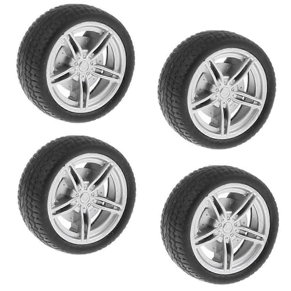 4x4-deler 5-eikers felger gummihjul Kompatibel med RC-bil DIY-erstatning 4 Pcs