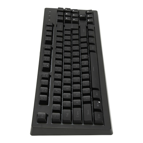 2.4G Trådløst Tastatur 87 Taster RGB Bakgrunnsbelysning 1800mAh Batteri Kontortastatur for Win 7 for Win 8 Svart