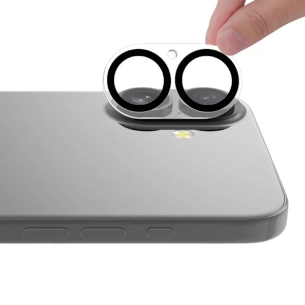 【BEMS】2-PACK Kompatibel med iPhone 16 / 16 Plus Skydd Linsskydd Kameraskydd