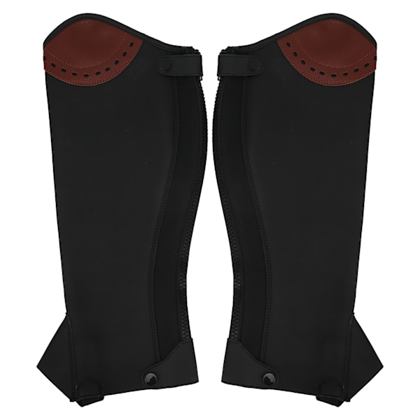 2st Läder Half Chaps Ridning Half Chaps Benskydd för vuxnaXXL