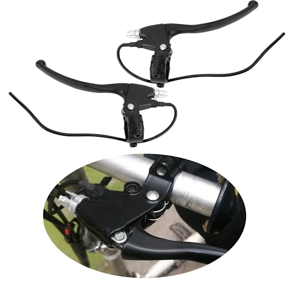 1 Par Elcykel E-cykel Bakbroms Spak Handtag Grepp Montering (Svart)
