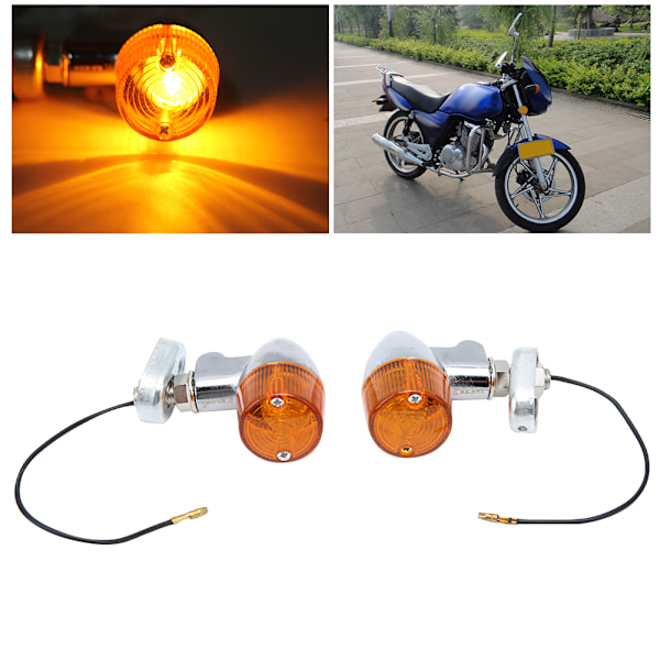 2 stk Motorsykkel Blinklys Indikatorlampe Modifisering av blinklys