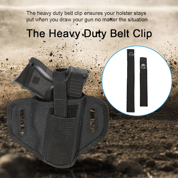 Outdoor Tactics Pistol Holster for Belte, Skjult Bære