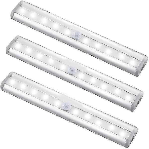 5-pack uppgraderad USB-uppladdningsbar 10 LED-lampa med magnetisk rörelsesensor