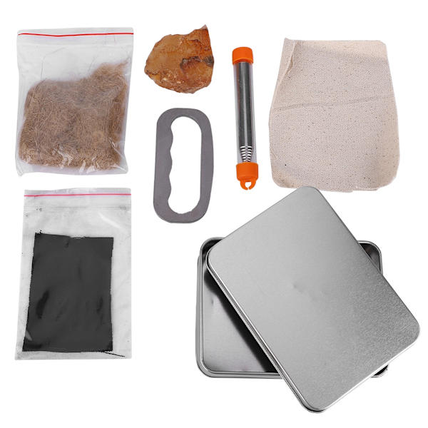 Original Survival Tändverktyg Meteorite Camping Eld Pricker Flint Set
