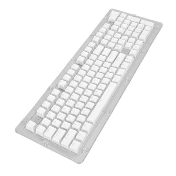 Tangentbordstangenter 130 Tangenter OEM Höjd PBT Pudding Dubbla Lager Tvåfärgad Injektion Genomskinliga DIY Tangentbordstangenter Vit