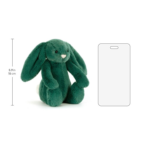 Jellycat Bashful Teal Bunny Plysdyr 18cm