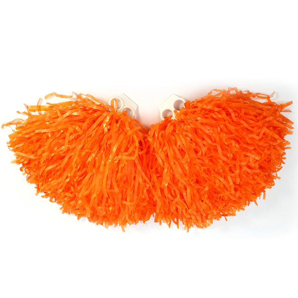 Cheerleader Pom Poms Hold-Squad Cheer Sports Party Dance Brugbare Tilbehør (orange)