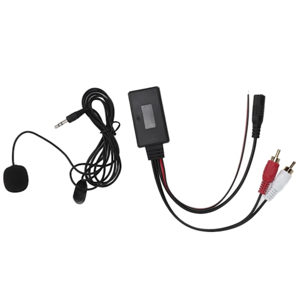 Auton Bluetooth AUX langaton adapteri 2 RCA -äänitulolla handsfree-mikrofonilla Kenwoodille