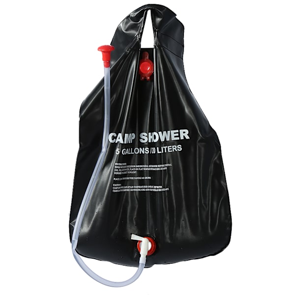 5 Gallons/20 Liter Bärbar Solvärme Duschsäck Camping Vattenbadväska Utomhus Resa Vandring