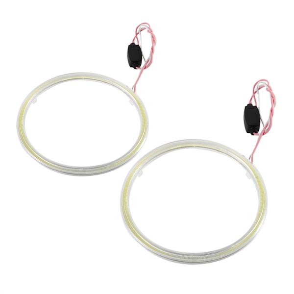 1pair Auto Halo Rings Angel Eye COB Chips Headlight DRL LED For Motorcycle Car 120mm