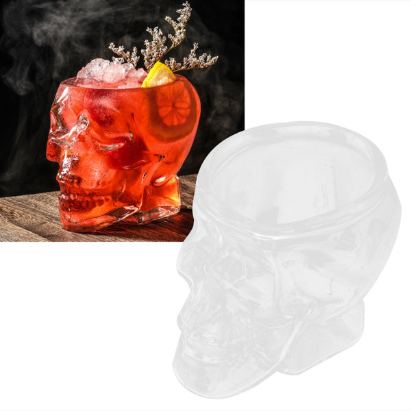 TIMH Glas Cup Innovativ Transparent SkullHead Cup Glas Ware Drikkevarer til vincocktail