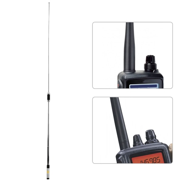 RH770 144/430MHz Dual Band BNC Antenne Utvidbar Antenne for Walkie Talkies//+