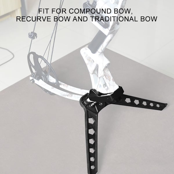Foldbar Bærbar Compound Bow Stativ Holder Stativ Beslag til Bueskydning Målskydning
