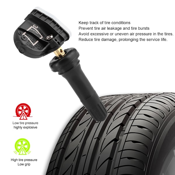4 stk Dekktrykksensor TPMS 2036804 Passer til Ford Galaxy Mondeo S MAX