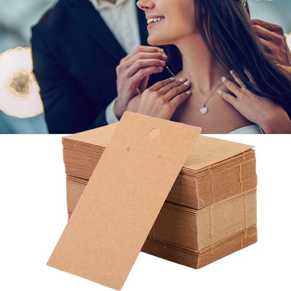 100 stk 5 x 9 cm DIY Håndverk Smykker Ørepynt Øre Studs Hengende Visningskort