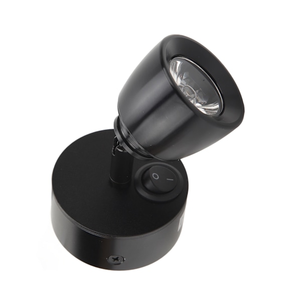 Leselys DC12V til 24V Høy Lysstyrke Varmt Hvitt Lys LED RV Sengelampe for lastebiler Campere Tilhengere Skip Yachter Svart