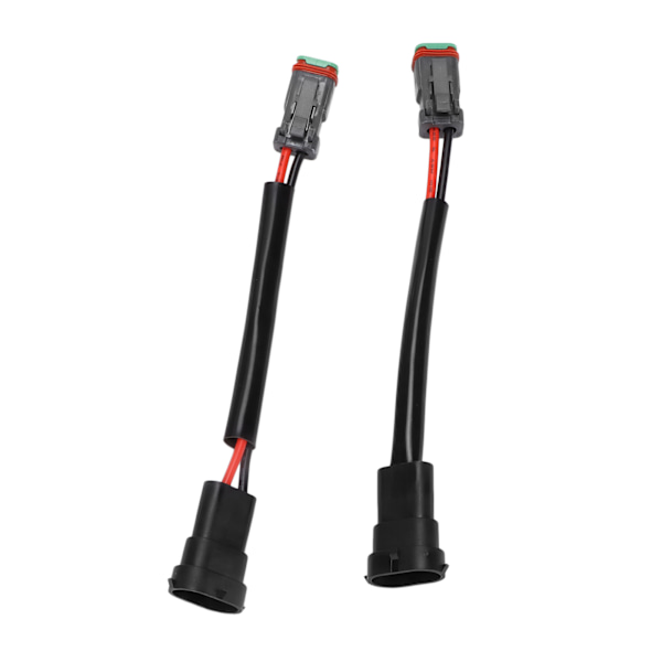 2st DT hona till H11 hane omvandlingskabel kabelnätadapter Vattentät för LED arbetslampa Light Bar