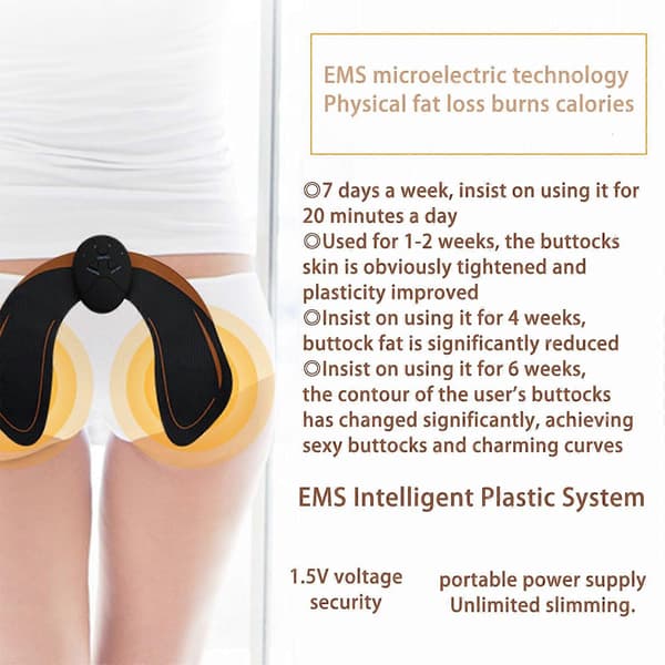 Halva Priset Rea EMS Muskelstimulator Träningsutrustning ABS Ultimate Höfttränare Hela Kroppen Träning Ny Hip Trainer-PC Bag