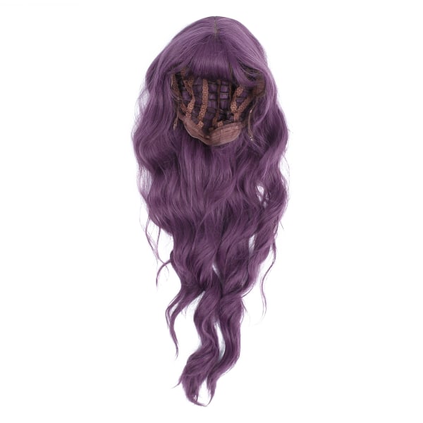 Violetti Lady Wig - Säädettävä Trendikäs Naisten Hiuspuku Pitkä Aaltoileva Cosplay-Päällyshiukset 66cm