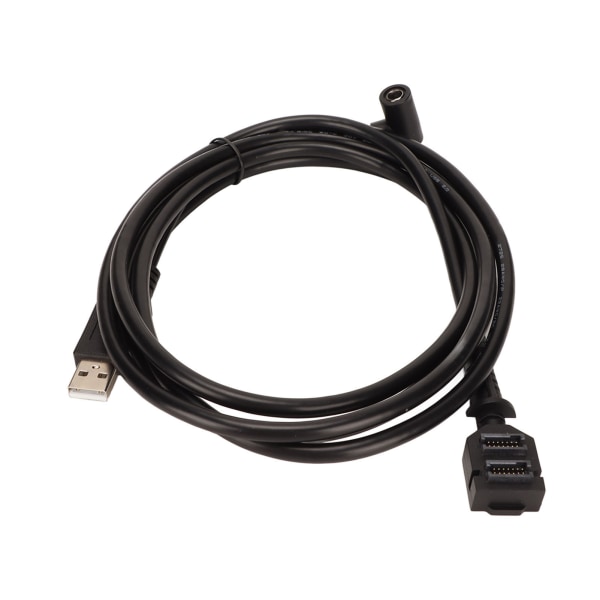 USB-kabel til Verifone VX805 VX820 Dual 14-pin IDC DC5521 hunstrømforsyning til USB 2.0 AM 480 Mbps PVC-scanningsforlængerkabel ++