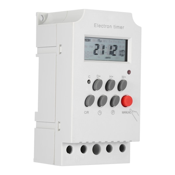 KG316T-II 30A Digital Timer Switch Programmerbar Elektronisk Tidskontrollbrytare (AC 110V)