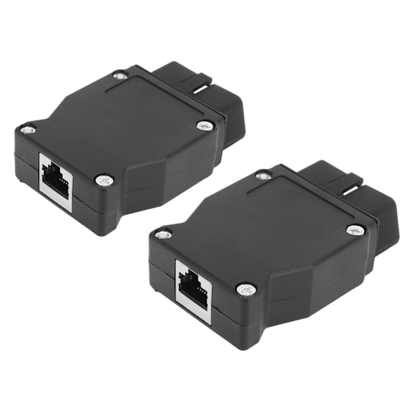 2kpl OBD2 16-nastainen liitinadapteri ABS-muovikevyt F-sarjalle E-sarjan diagnostiikkatarkistus ECU-työkalut