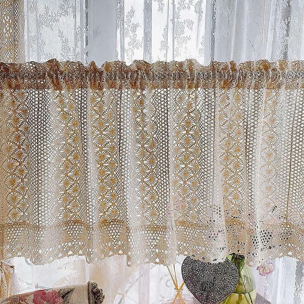 B100 x L45 cm blonde gardiner hule korte gardiner