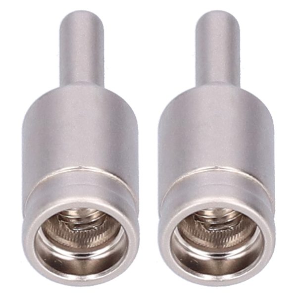 2 stk 4GA Wire Reducer Terminal Connector Ren Kobber Nikkelbelagt for Bil Audio Forsterker