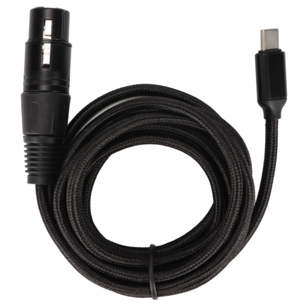 USB C til XLR hunnkabel Lav støy HIFI Plug and Play USB C mikrofonkabel for Windows 3 Meter/9,8 fot ++