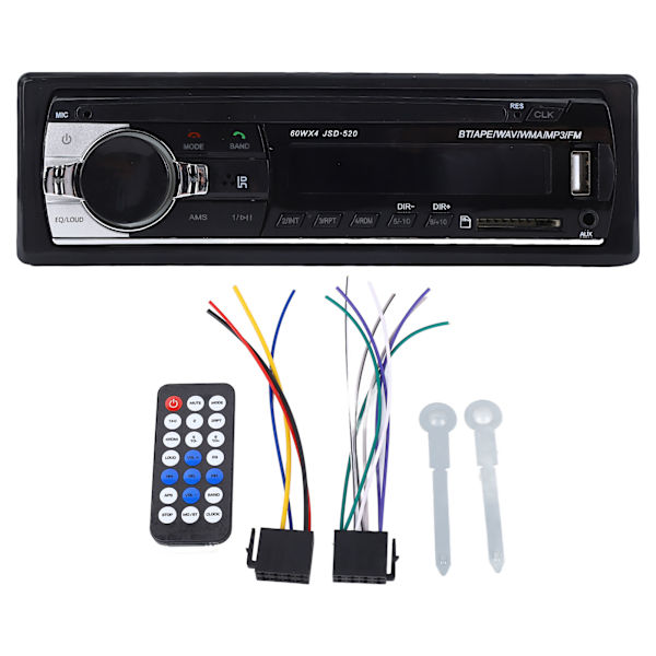 12V Autoradion MP3-soitin Bluetooth-puhelutoiminnoilla FM-radio Auton stereokaiutin kaukosäätimellä