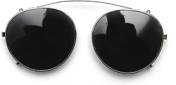 【BEMS】Polariserte ovale briller Retro kvinner Tr90 Unisex runde solbriller menn Clip-on