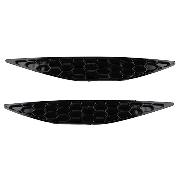 2 stk Blanke Svarte Bakre Bumper Reflektorer Honningkake-Sett Passer For MK7 2013‑2016