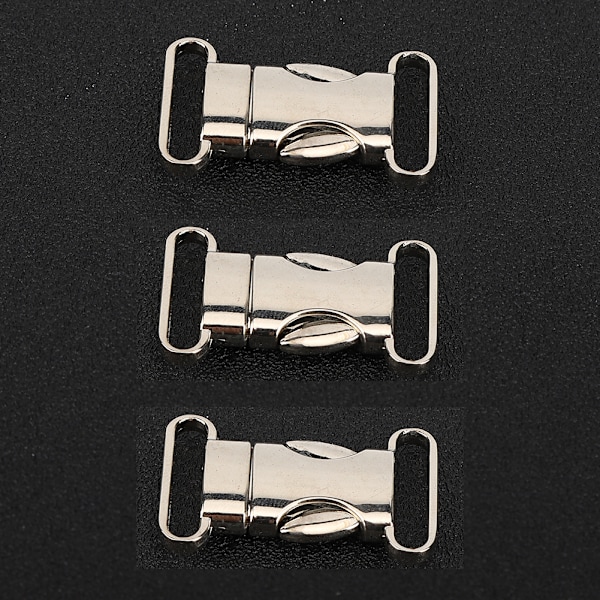 3 st Kvalitetsklättra Säker Karabinkrok Väska Haken Liten Metall Vävband Spänne Fallskärmssnöre Armband Husdjurstillbehör