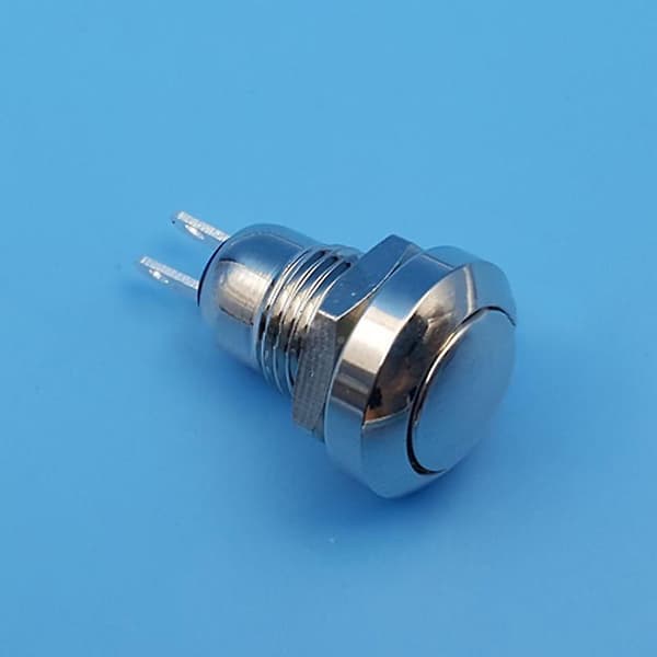 5 stk/sæt Mini 8 mm metal trykknapafbryder 1NO 2-polet AC 250V